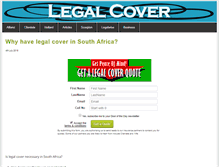 Tablet Screenshot of legal-cover.co.za